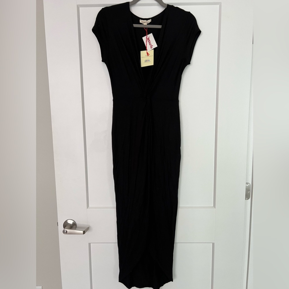 High low black dress